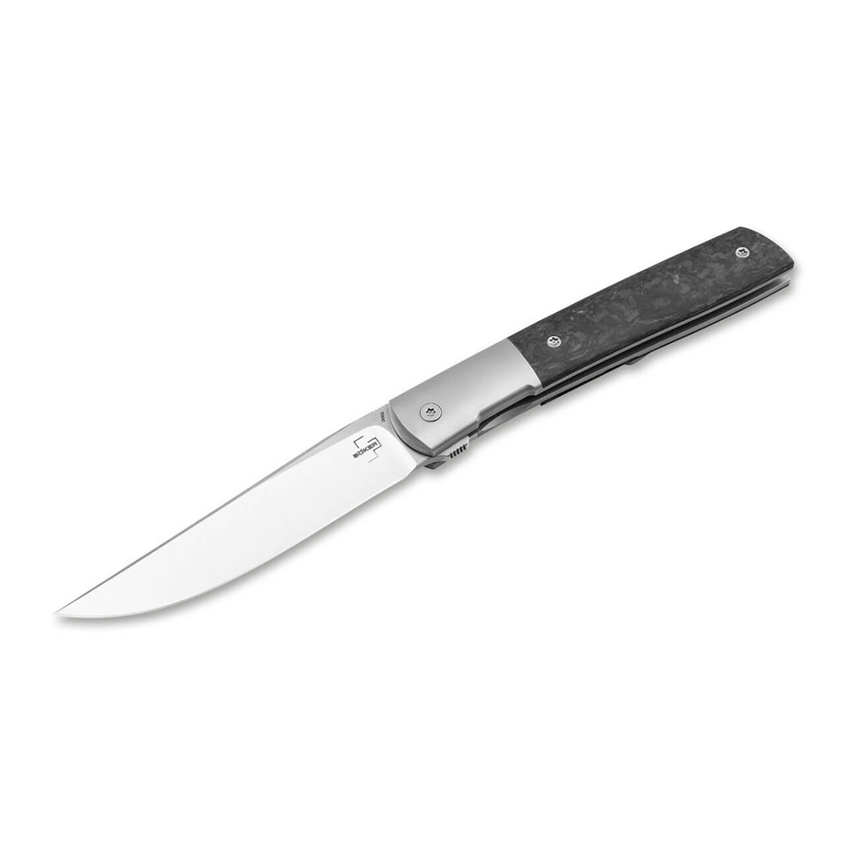 Складной нож Boker Urban Trapper Premium CF, сталь M390, рукоять титан/Carbon нож складной al mar eagle heavy duty™ сталь vg 10 talon рукоять стеклотекстолит g 10
