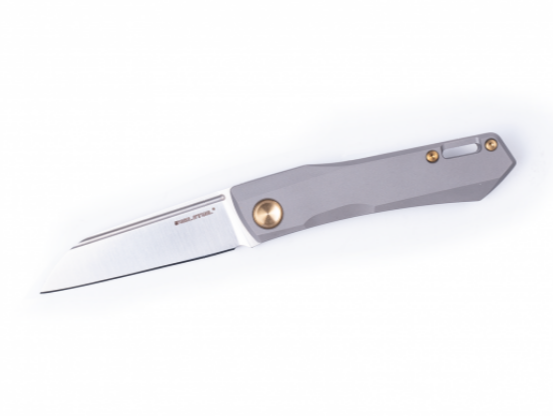 фото Складной нож solis – titanium, сталь n690, рукоять титан realsteel
