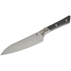 Фото Нож кухонный универсальный Microtech Utility Knife, сталь M390MK, рукоять G10, черный
