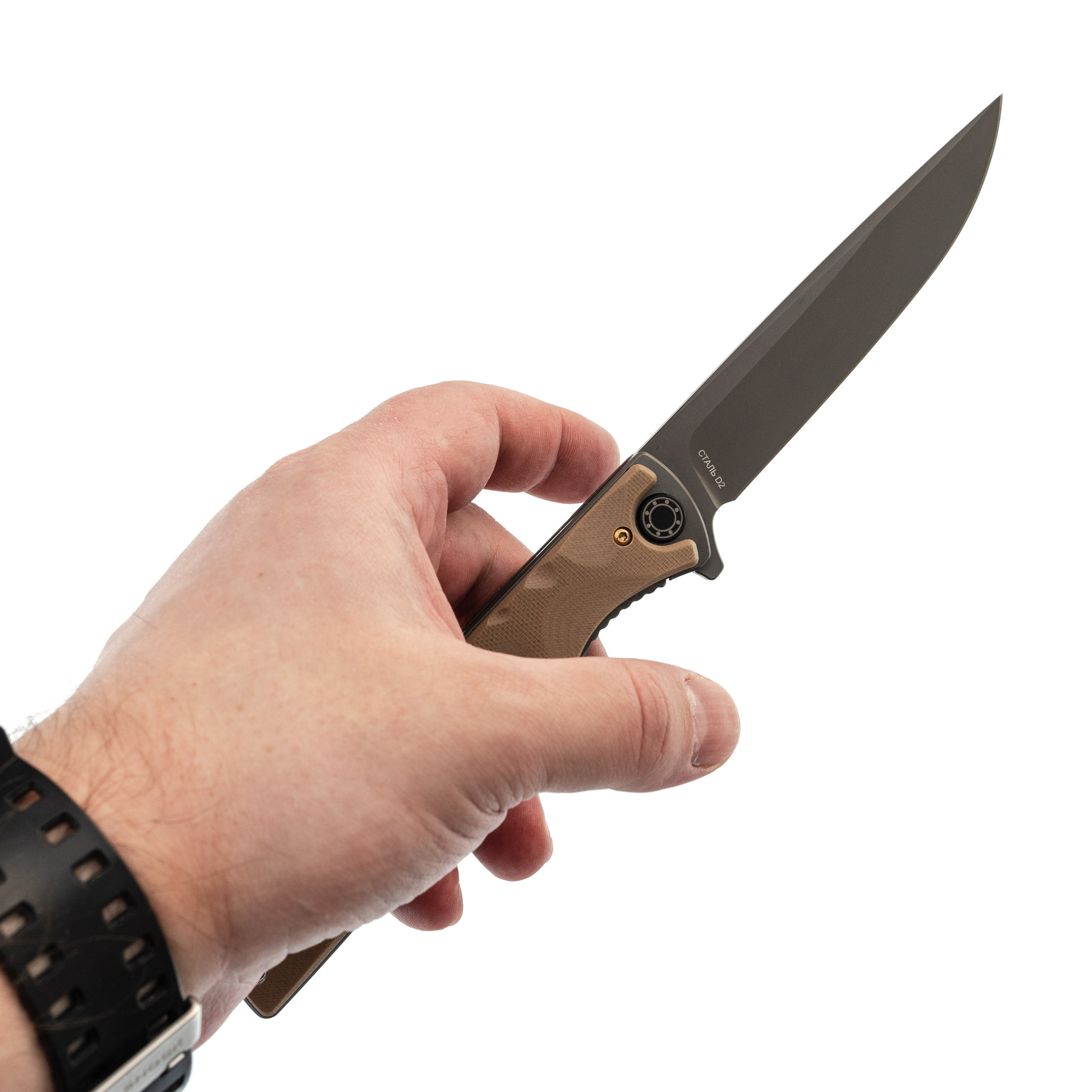 Складной нож Смерш С 350, сталь D2, рукоять G10 - фото 7