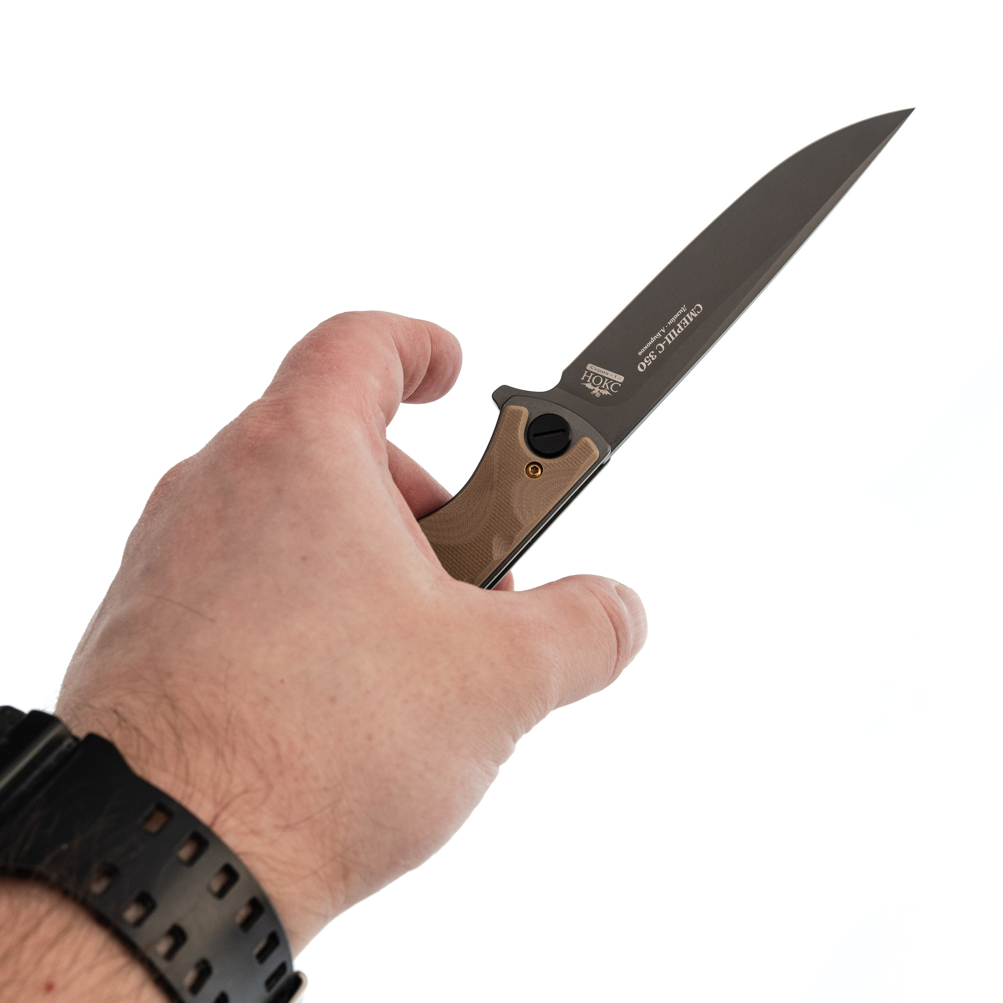 Складной нож Смерш С 350, сталь D2, рукоять G10 - фото 8