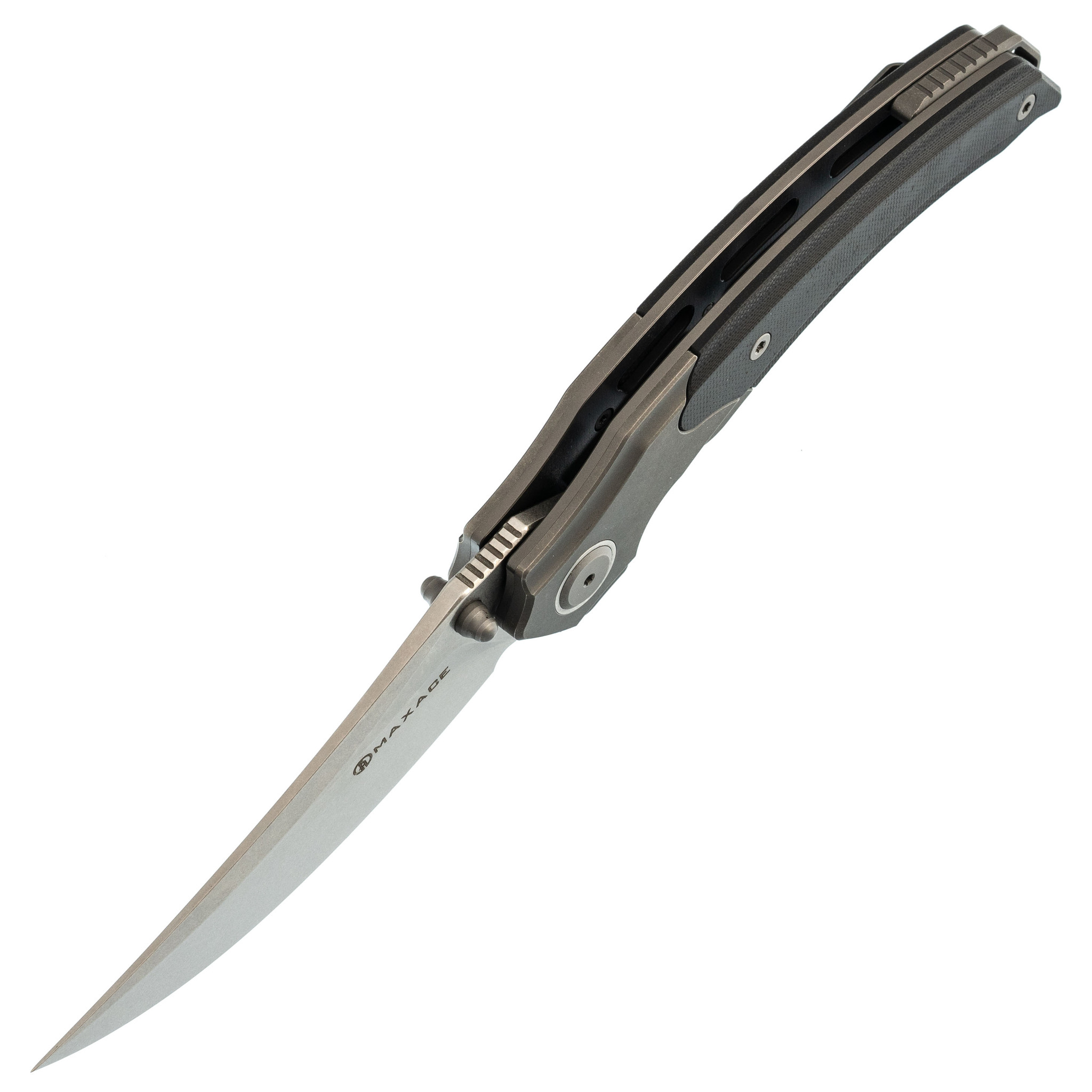 Складной нож Maxace Rock, сталь M390, рукоять Black G10 - фото 2