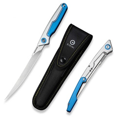 Фото Складной нож CIVIVI Shawka, сталь 14C28N, рукоять алюминий, синий/серебристый