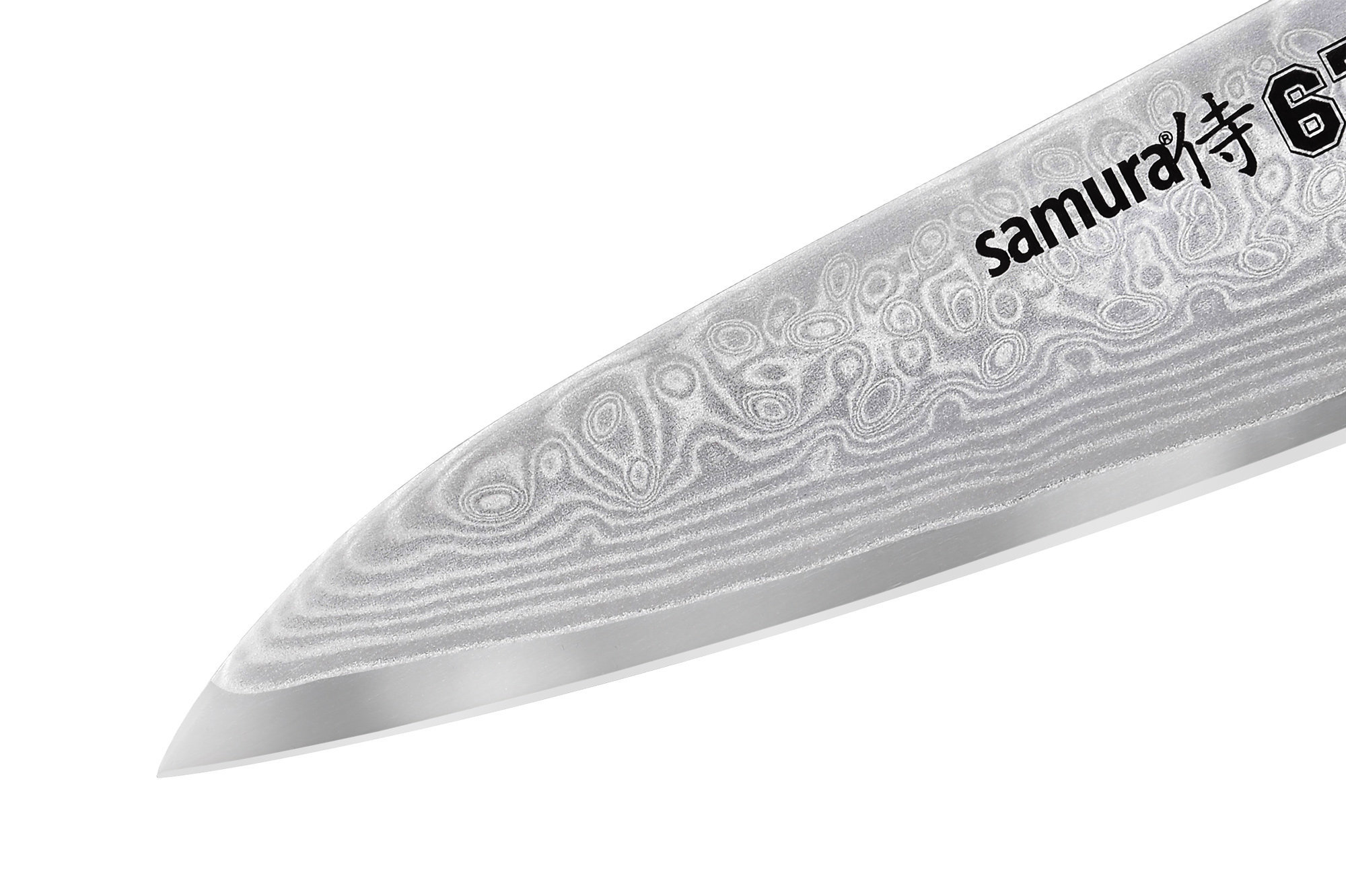 фото Нож кухонный "samura 67" овощной 98 мм, дамаск 67 слоев, микарта