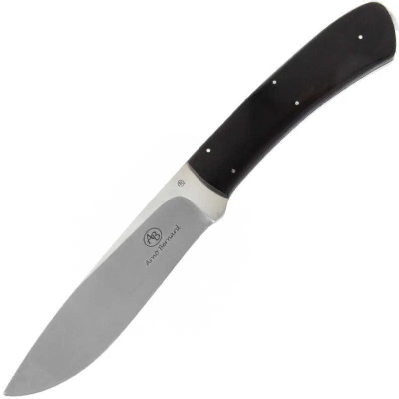 Нож с фиксированным клинком Arno Bernard Buffalo, сталь N690, рукоять черное дерево
