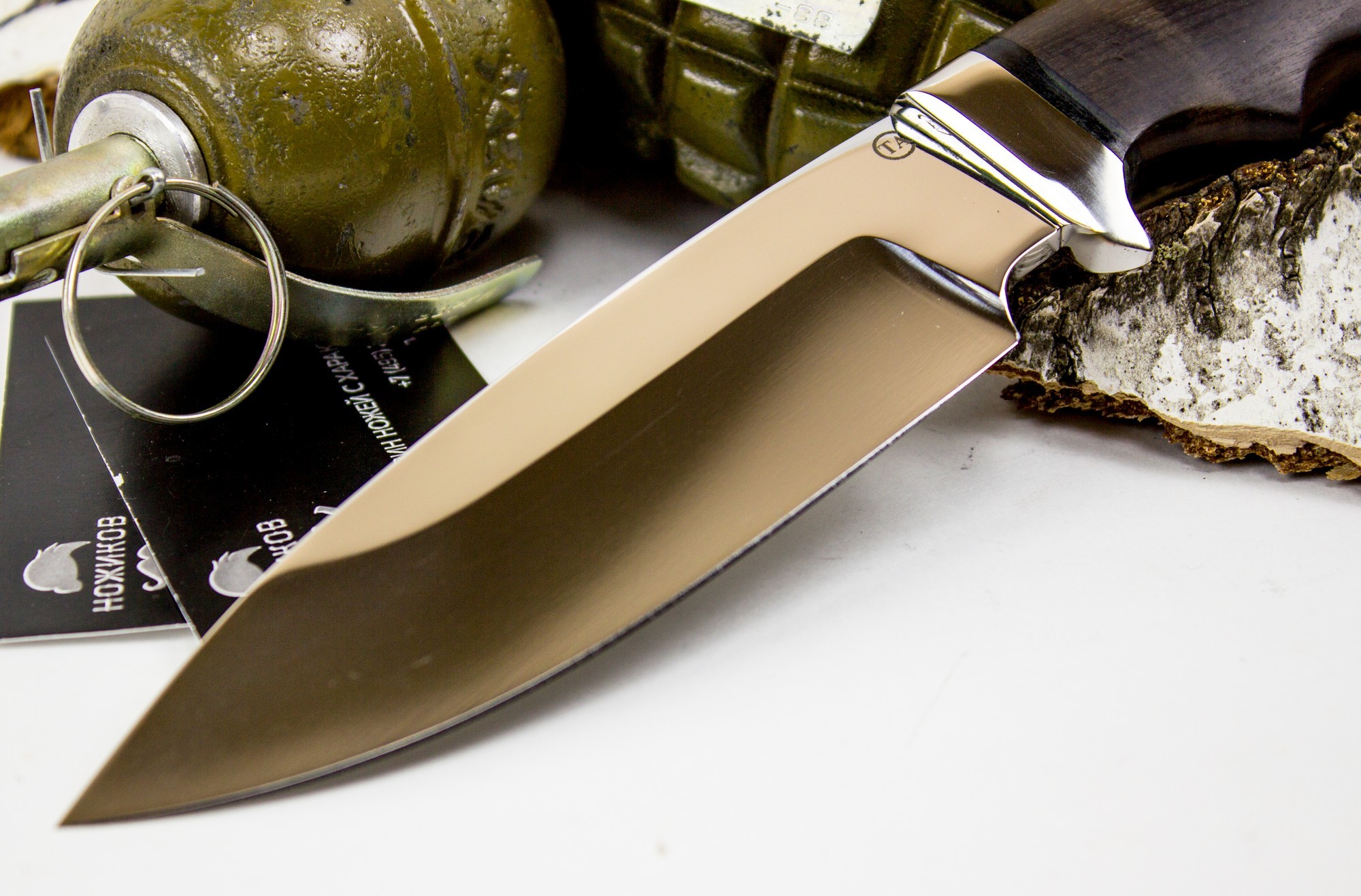 Нож Барсук-1, сталь 95х18, граб - фото 3