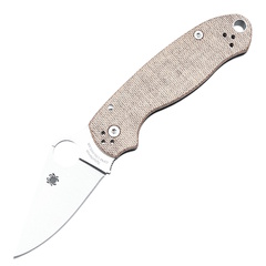 Фото Складной нож Spyderco Para 3, сталь CruWear, рукоять микарта, бежевый