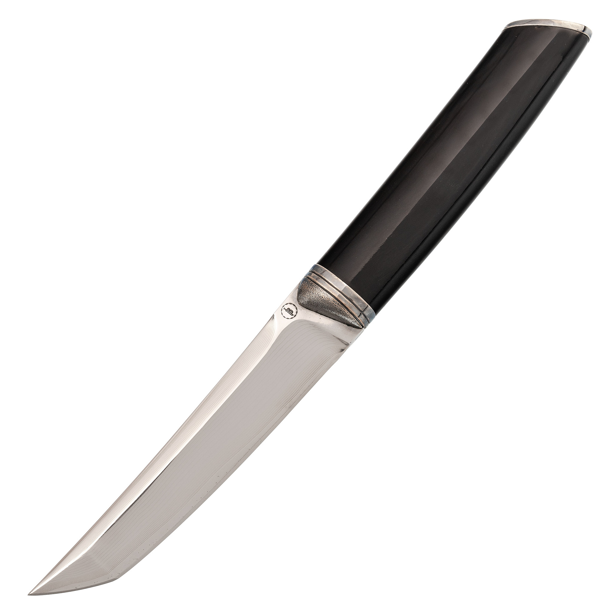 Подарочный нож Танто, многослойная сталь, рукоять рог буйвола