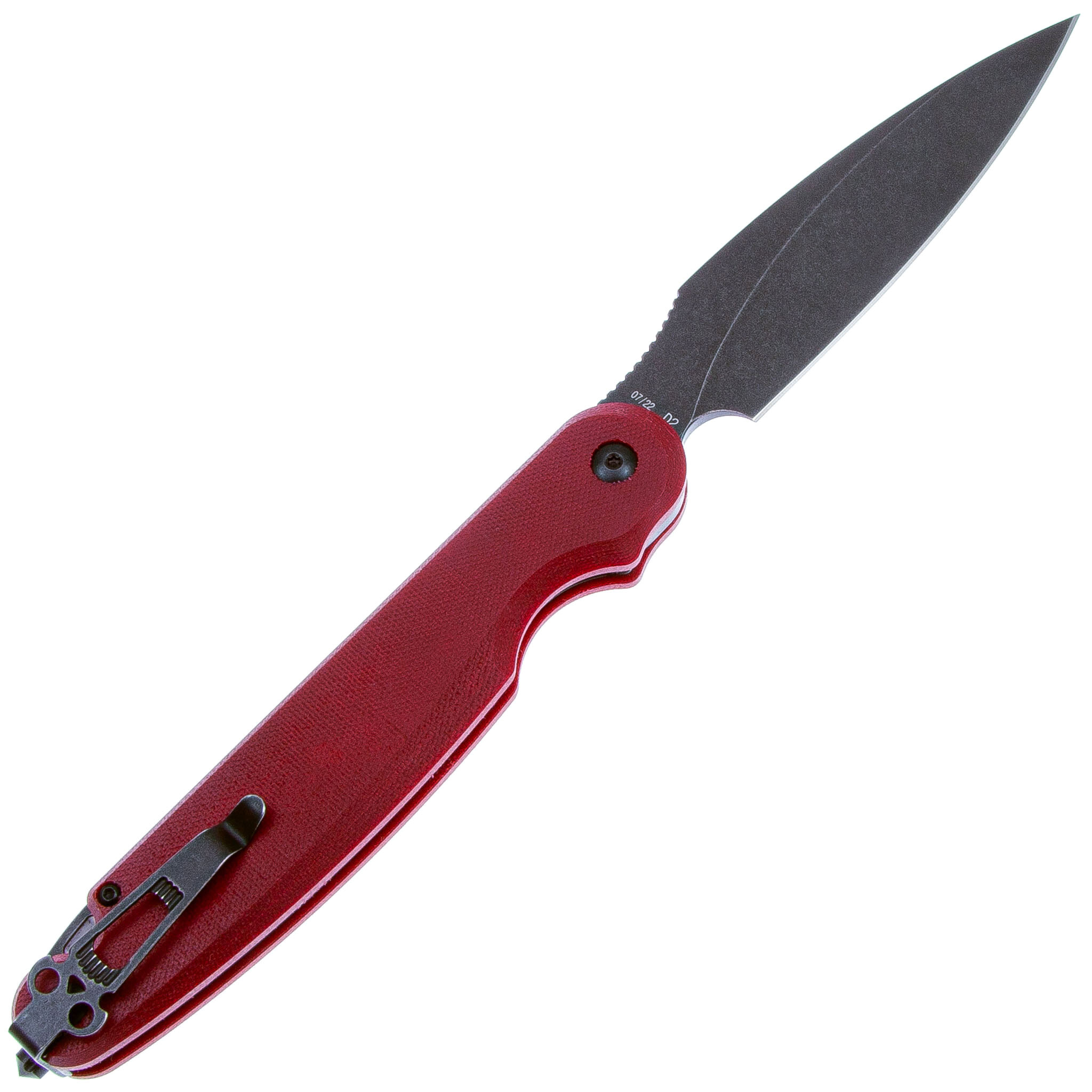 Складной нож Daggerr Parrot 3.0 Red Micarta, сталь D2, рукоять микарта - фото 2