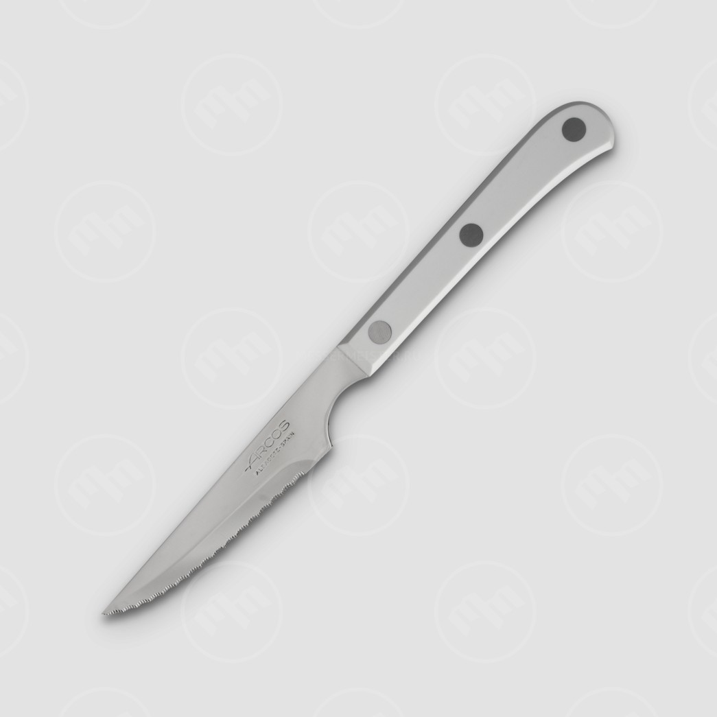 Нож для стейка 11,5 см, рукоять белая, Mesa