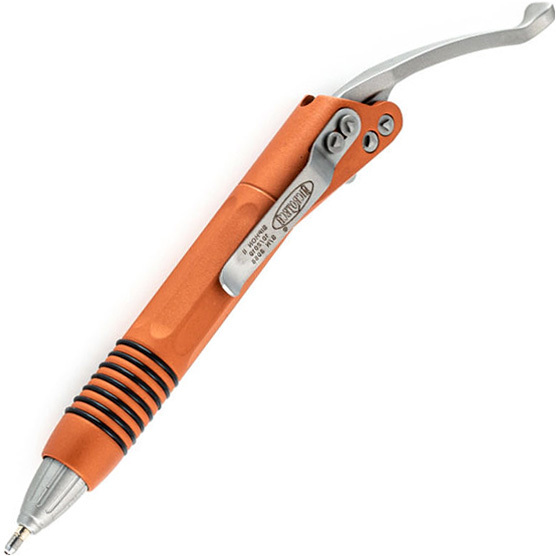 Тактическая ручка Microtech Siphon Pen 2, Copper Suede W/ Silver Hardware