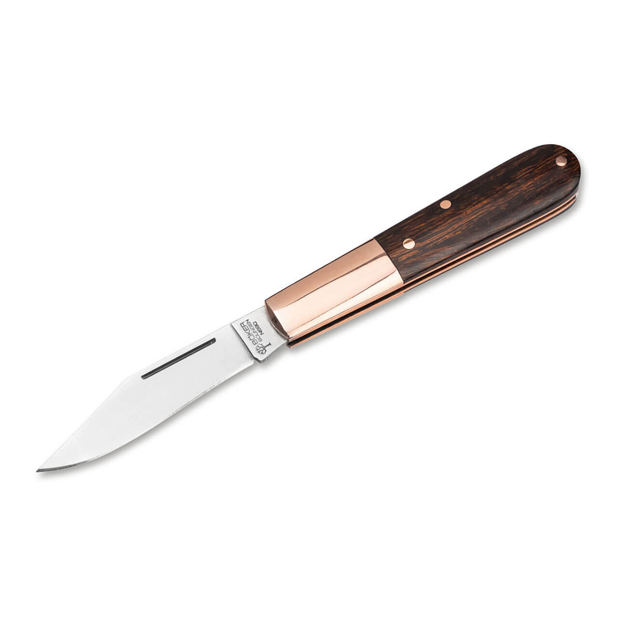 фото Складной нож boker barlow copper integral desert ironwood, сталь n690, рукоять медь