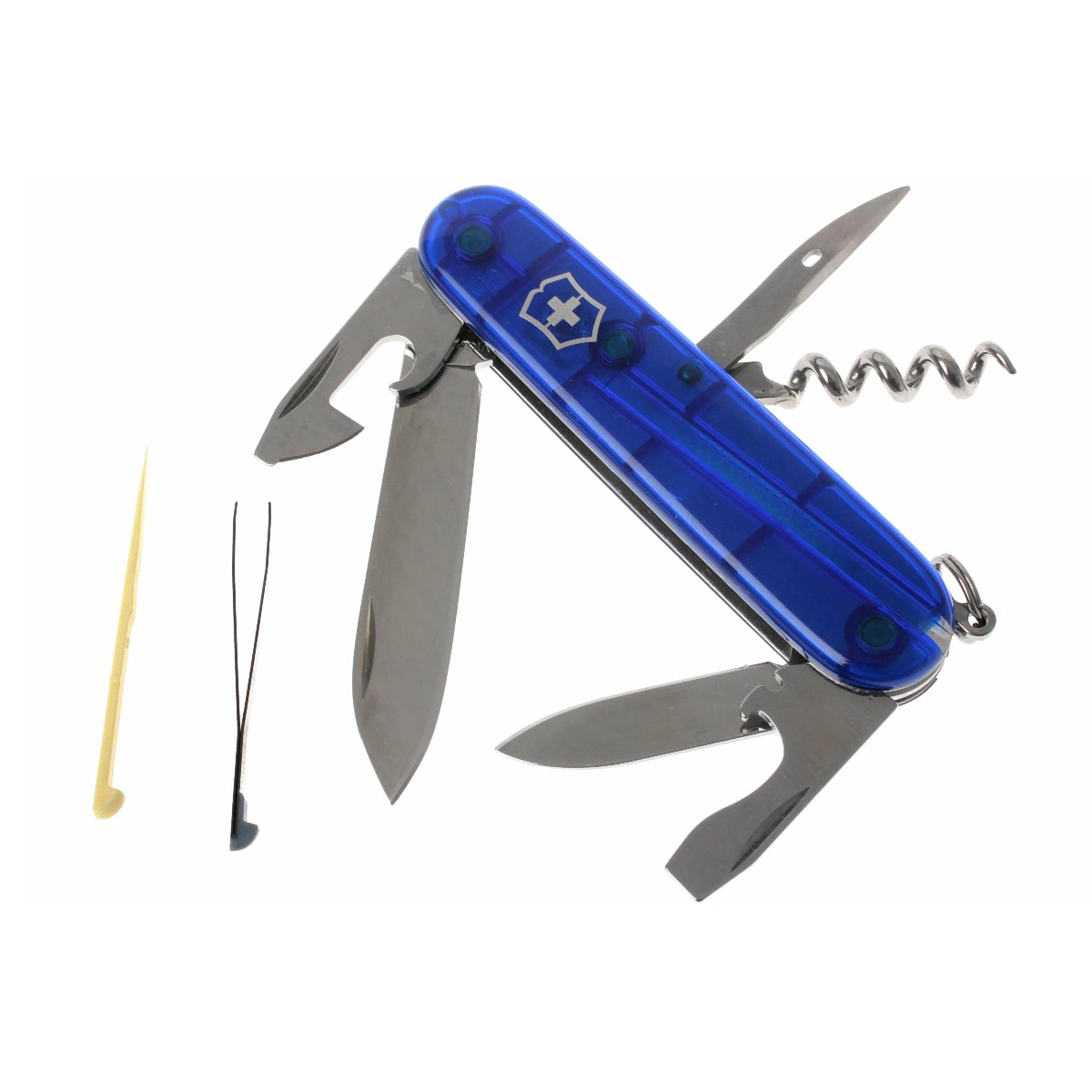 Нож перочинный Victorinox Spartan 1.3603.T2 91мм 12 функций полупрозрачный синий - фото 4