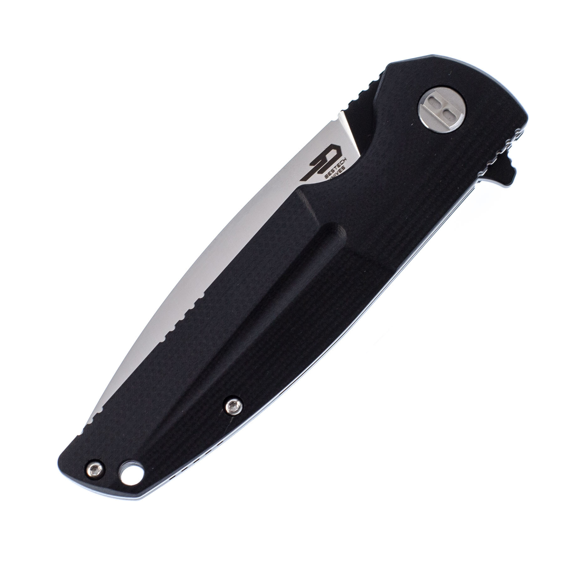 Складной нож Bestech Fin, сталь 14C28N Black/Satin, G10 Black - фото 4