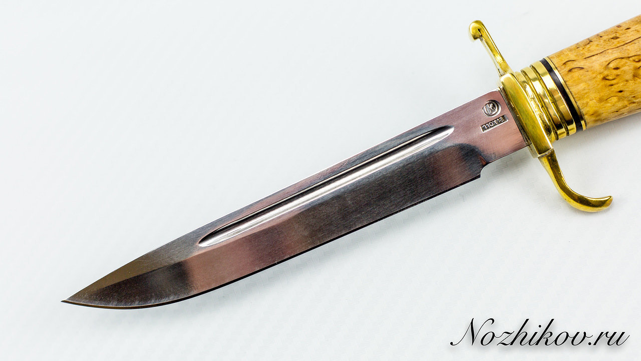 Нож Финка НКВД с карельской березой, сталь 110х18 - фото 2