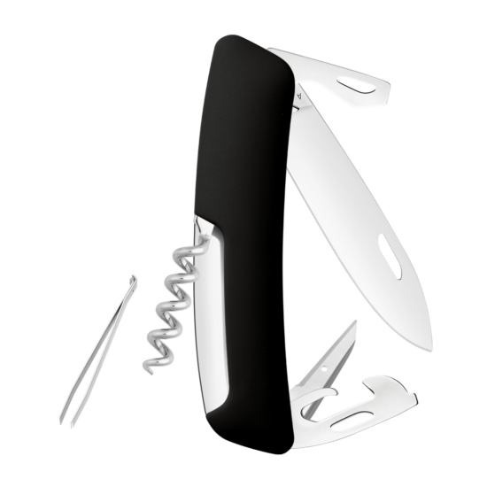 Швейцарский нож SWIZA D03 Standard, 95 мм, 11 функций, черный - фото 2