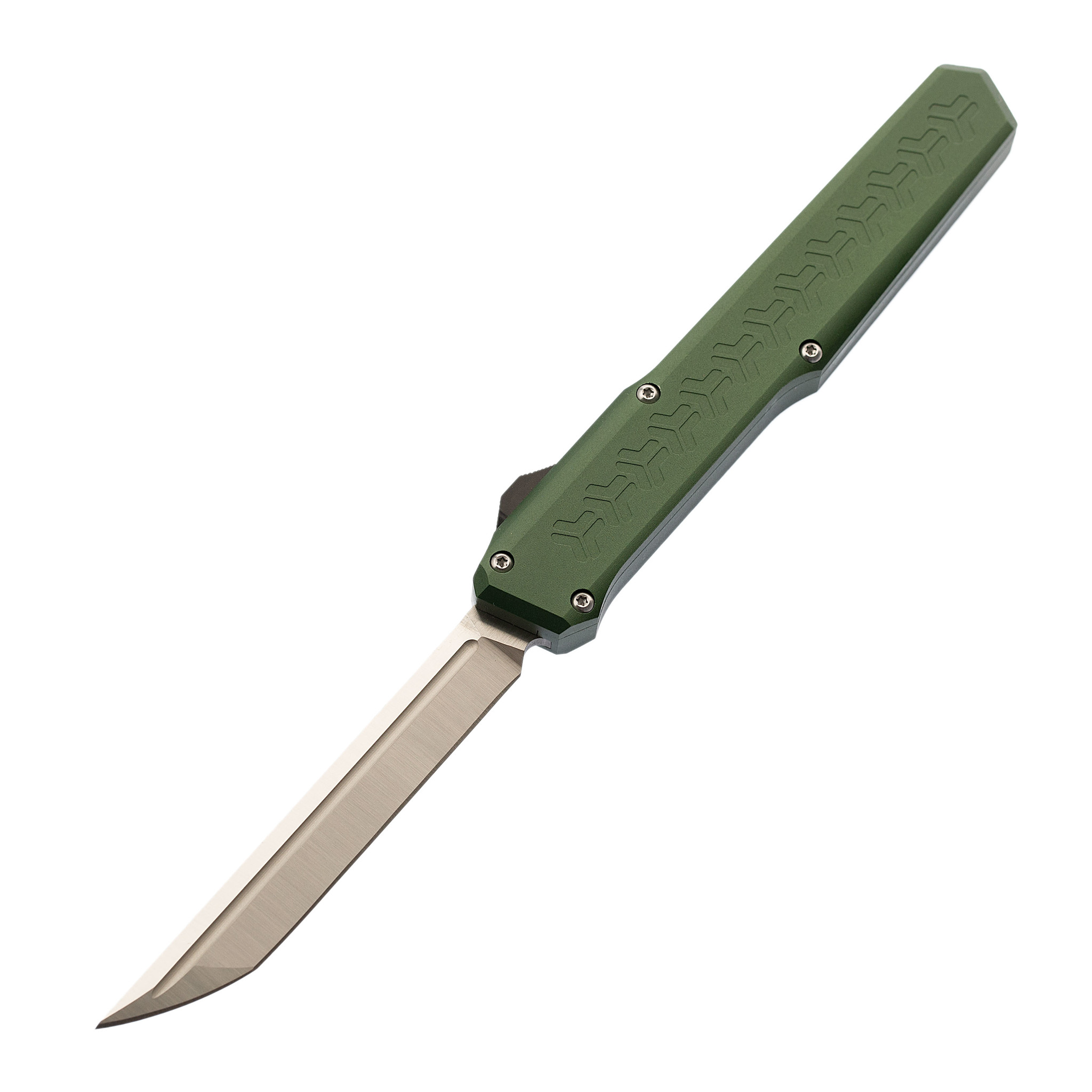 Автоматический выкидной нож Fat Dragon Green, сталь Sandvik 14C28