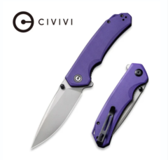 Фото Складной нож CIVIVI Brazen, сталь 14C28N, Purple G10