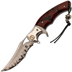 Фото Складной нож Steelclaw Запад-01, сталь VG10/дамаск, рукоять палисандр