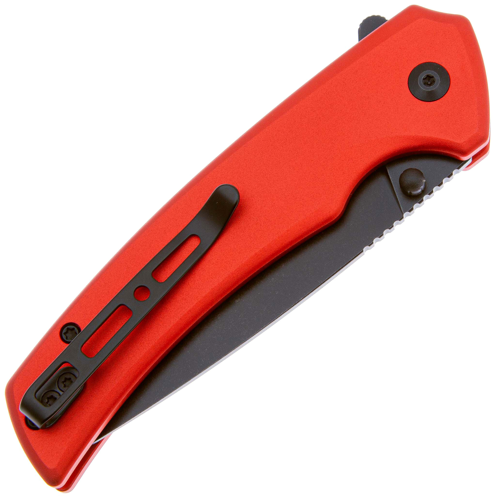 Складной нож Sencut Serene, сталь D2, рукоять алюминий, красный - фото 4