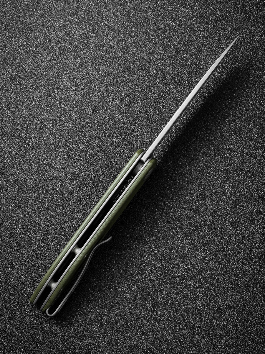 Складной нож Sencut Bocll II, сталь D2, рукоять G10, gray/OD green - фото 7