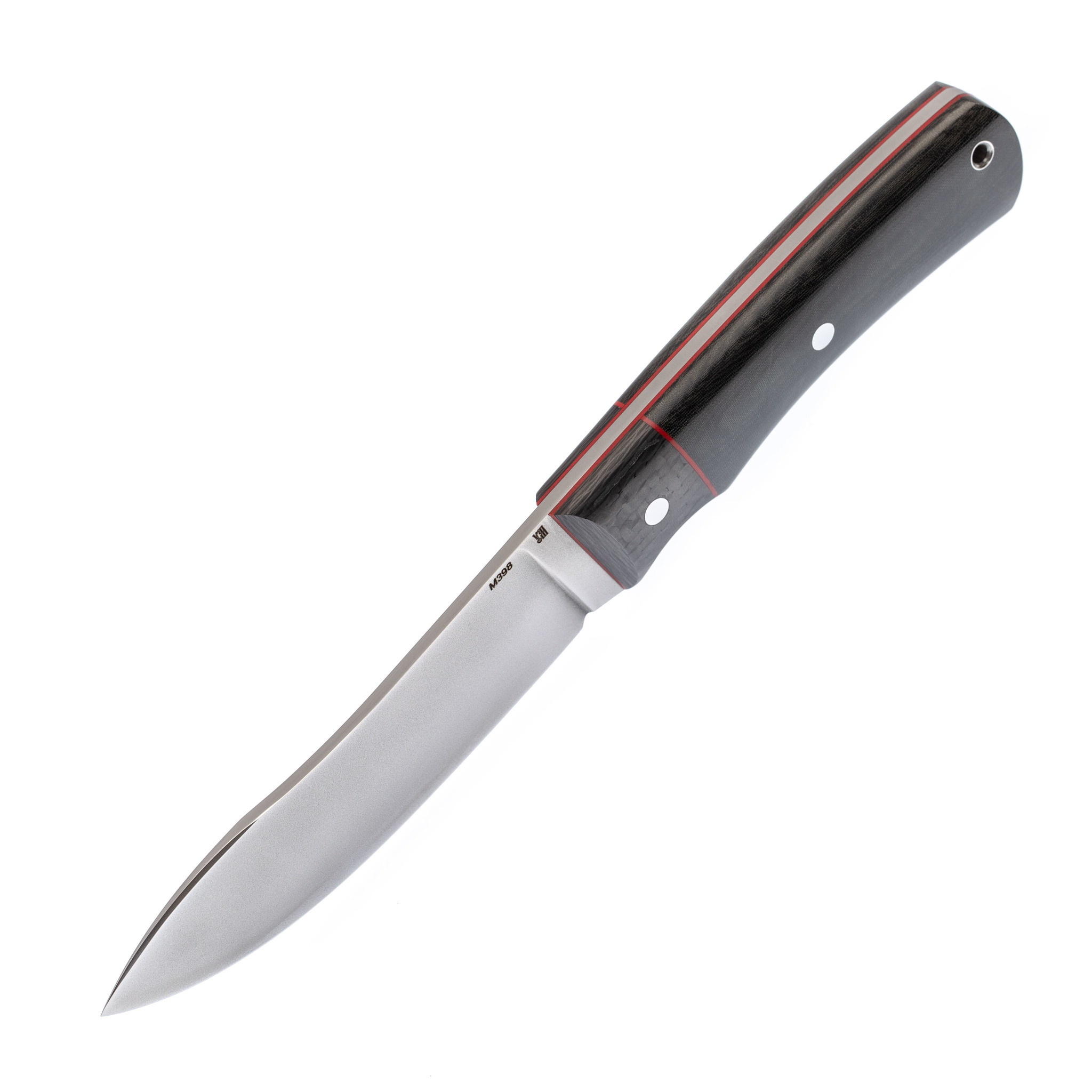 Нож цельнометаллический Фетр S2.0, сталь M398, рукоять карбон/микарта - фото 2