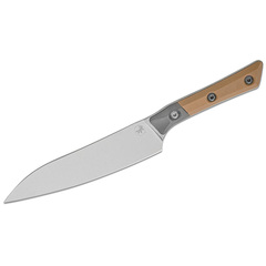 Фото Нож кухонный универсальный Microtech Utility Knife, сталь M390MK, рукоять G10, бежевый