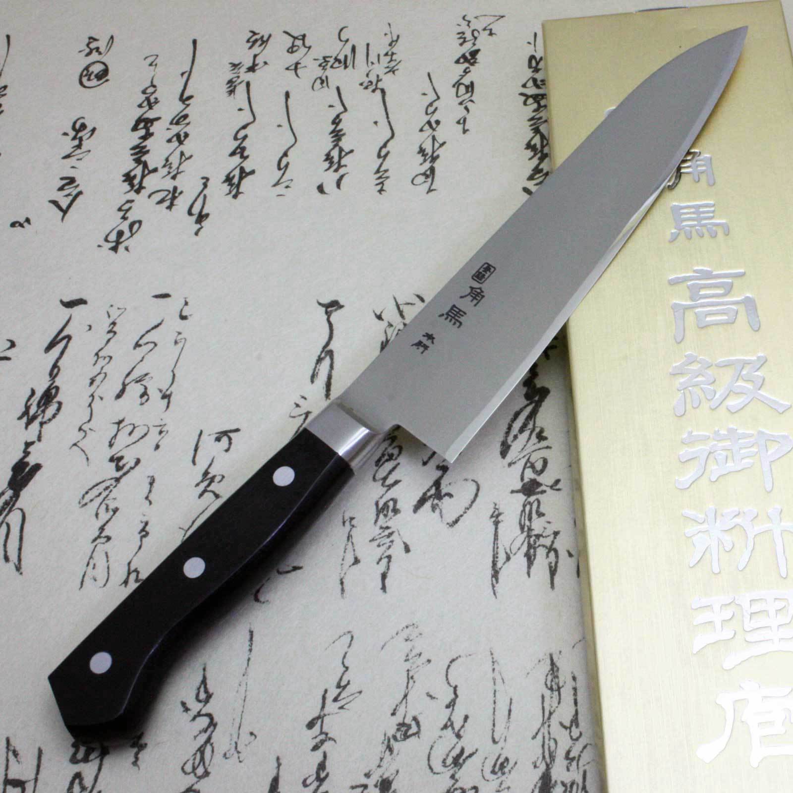 Нож кухонный Shimomura Гюито, сталь DSR1K6, рукоять дерево пакка - фото 3