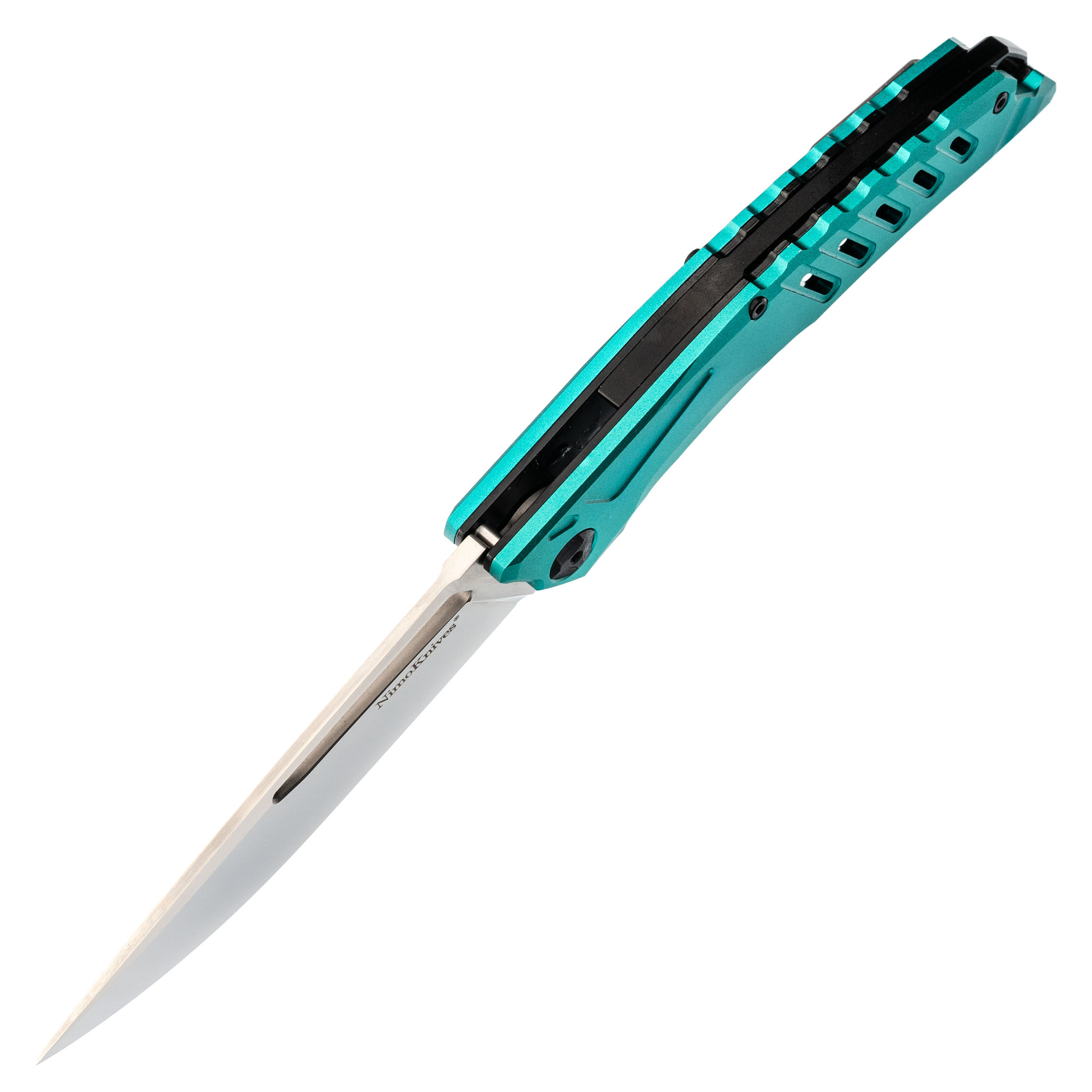 Складной нож Nimo Knives Blue, сталь D2, алюминий от Ножиков