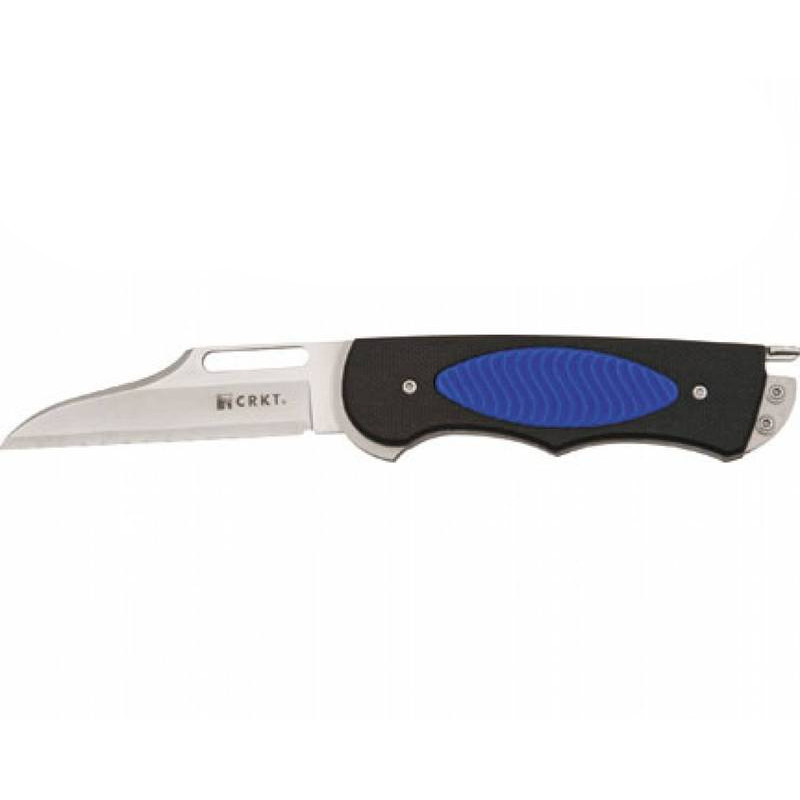 Складной нож CRKT Edgie Blue, сталь 5Cr15MoV, рукоять термопластик - фото 3