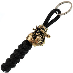 Фото Бронзовая бусина Хищник с темляком