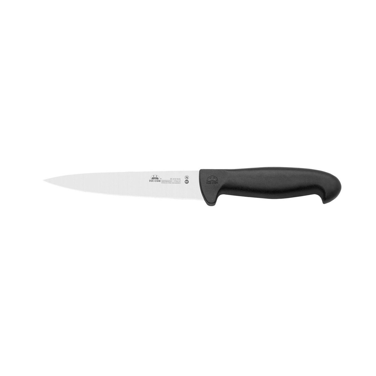 Кухонный нож Fox Due Cigni 160 мм, сталь 4119 nitro-B, рукоять нейлон