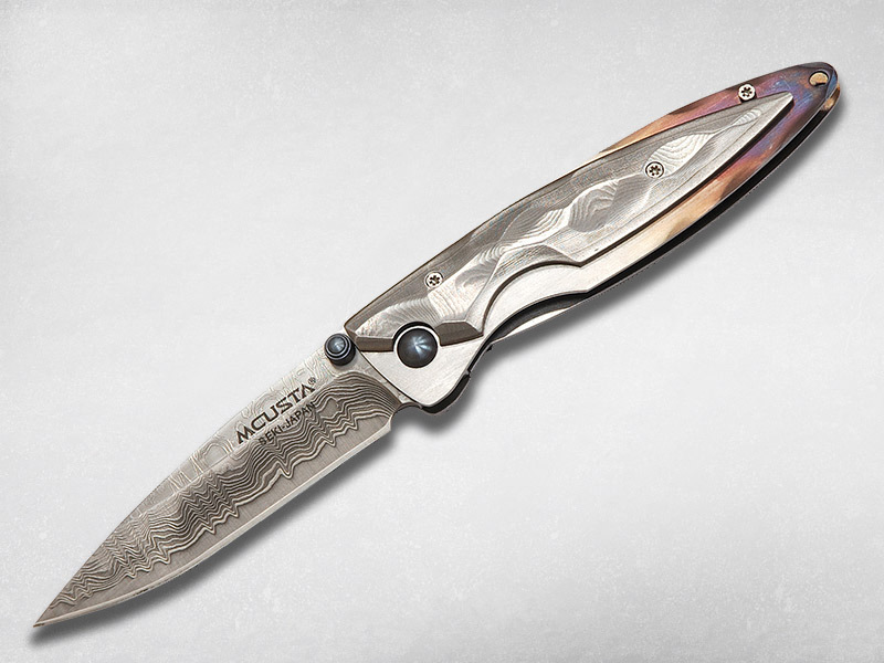 Складной нож Mcusta Shinra Kasumi MC-0031D, сталь VG-10, рукоять дамасская сталь от Ножиков