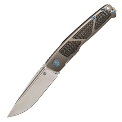Фото Складной нож Aragil Rikeknife, сталь M390, Titanium/Carbon