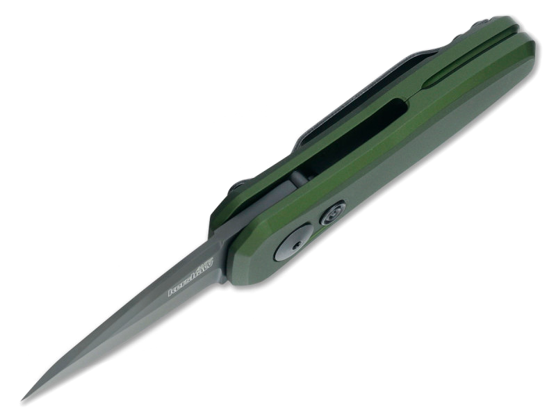 фото Складной автоматический нож kershaw launch 4 od green k7500olblk, сталь cpm 154, рукоять алюминий