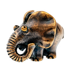 Фото Бусина для темляка Слон ушастый, бронза