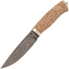 Фото Нож Бекас, сталь дамаск, рукоять карельская береза