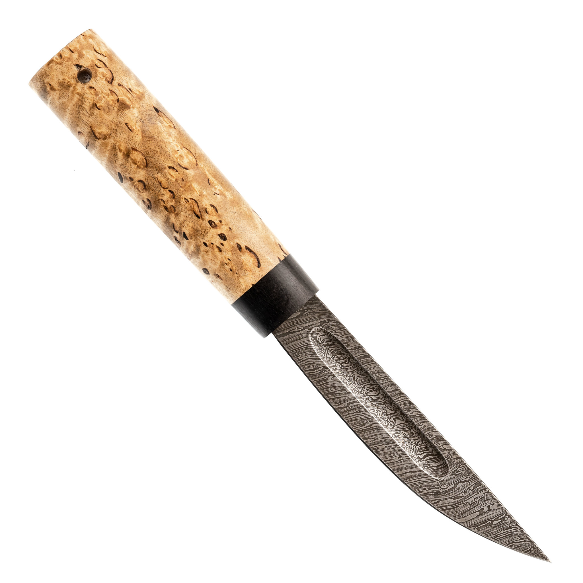 Нож Якутский из дамаска, карелка - фото 3
