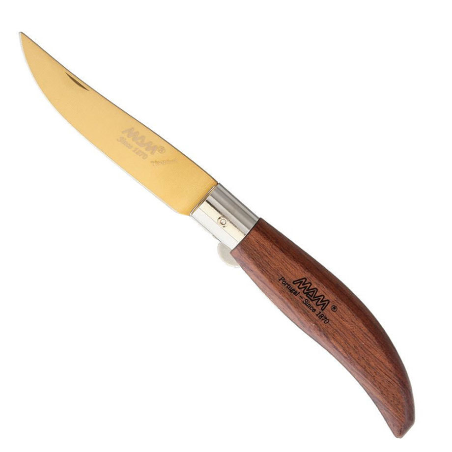 Нож складной MAM Iberica, сталь 420 Bronze Titanium, рукоять бубинго от Ножиков
