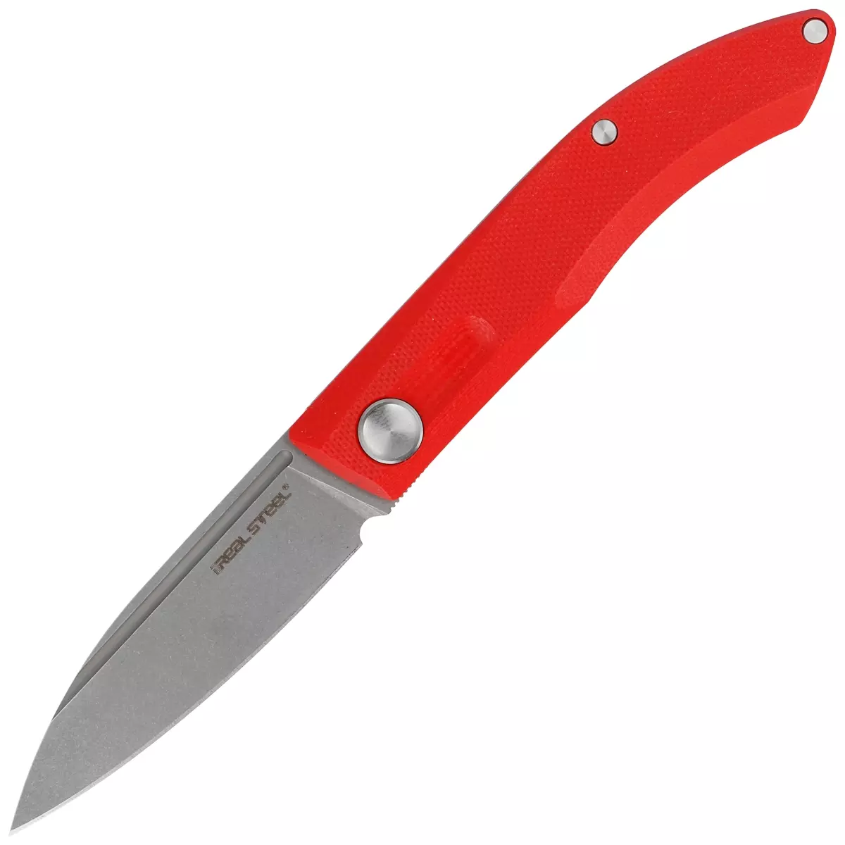 Складной нож Stella Red RealSteel, сталь VG-10, рукоять G10 - фото 1
