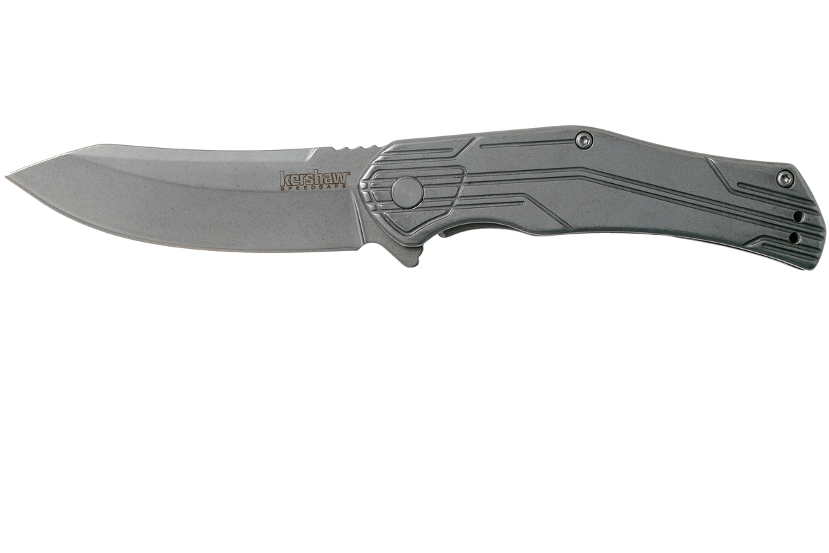 Полуавтоматический складной нож Kershaw Husker, сталь 8Cr13MoV, рукоять нержавеющая сталь - фото 1