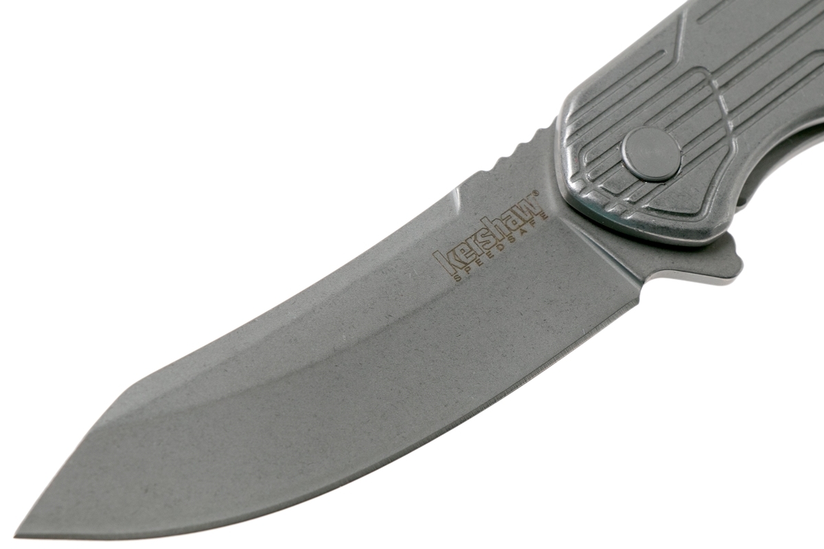 Полуавтоматический складной нож Kershaw Husker, сталь 8Cr13MoV, рукоять нержавеющая сталь - фото 3