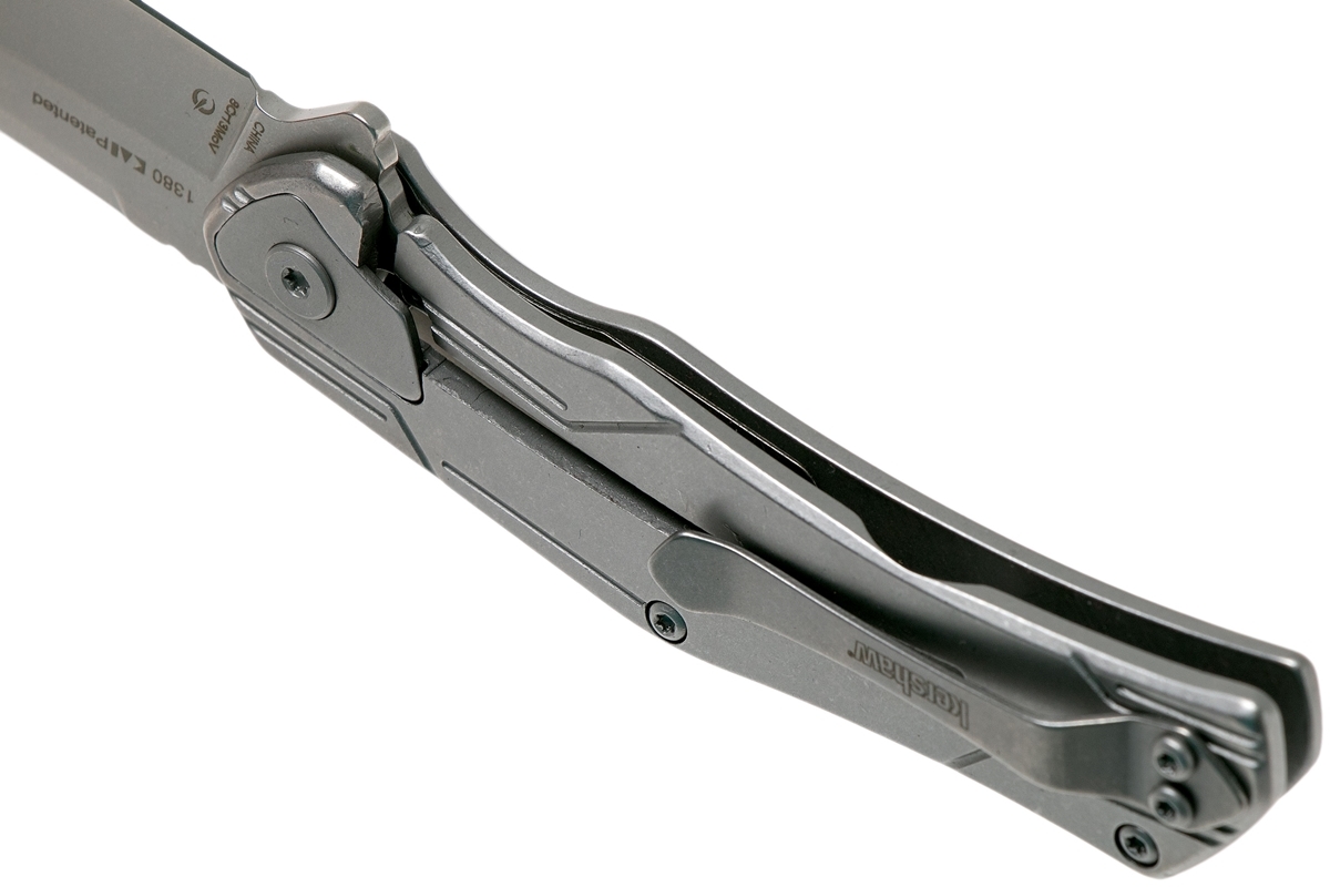Полуавтоматический складной нож Kershaw Husker, сталь 8Cr13MoV, рукоять нержавеющая сталь - фото 5