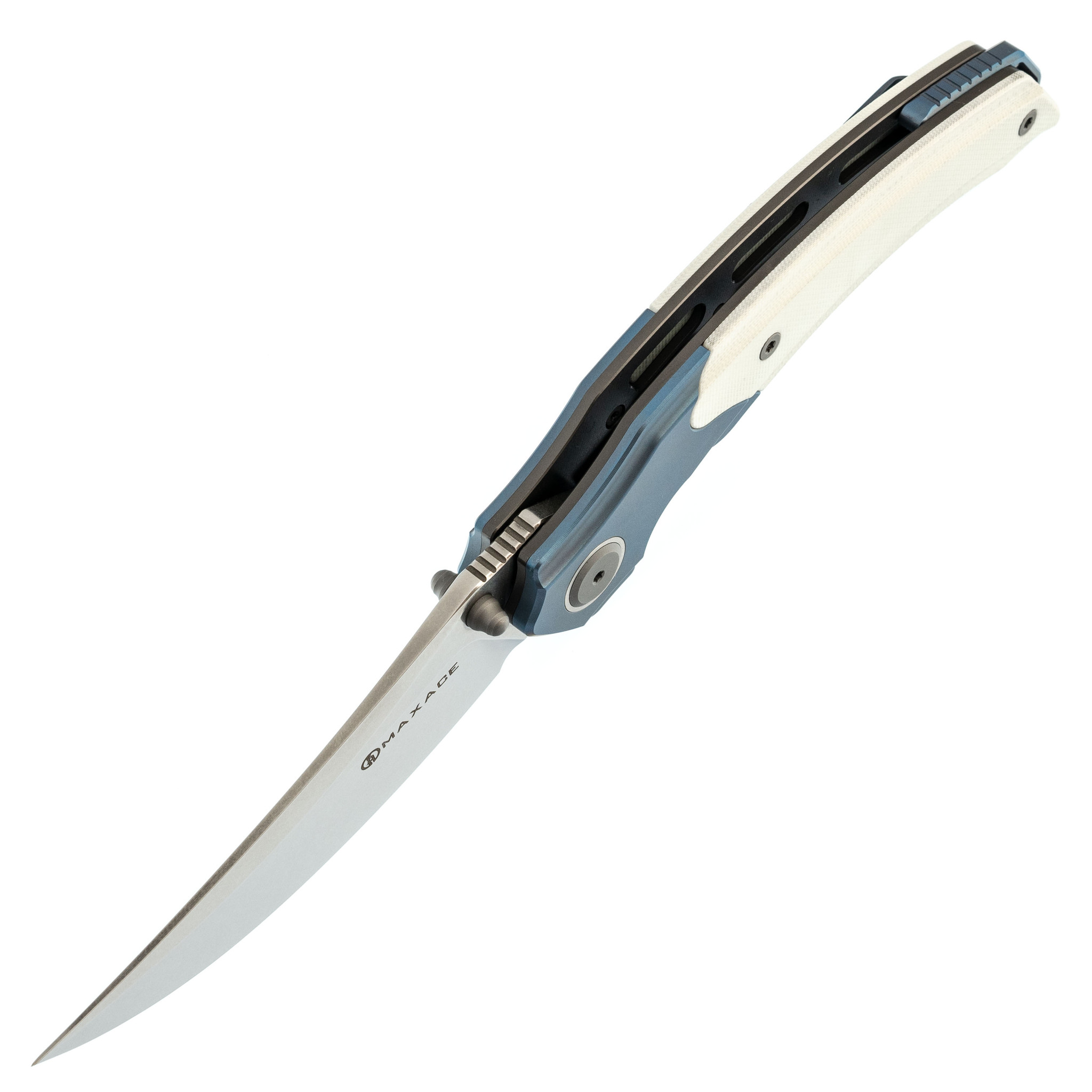 Складной нож Maxace Rock, сталь M390, рукоять White G10 - фото 2