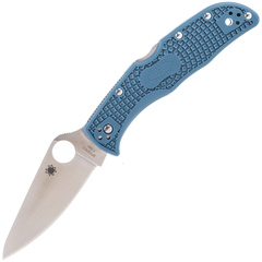 Фото Складной нож Spyderco Endela сталь K390, рукоять FRN голубая