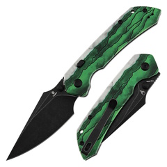 Фото Складной нож Tenable Fenrir, сталь D2, рукоять G10, Green Misty Mountain