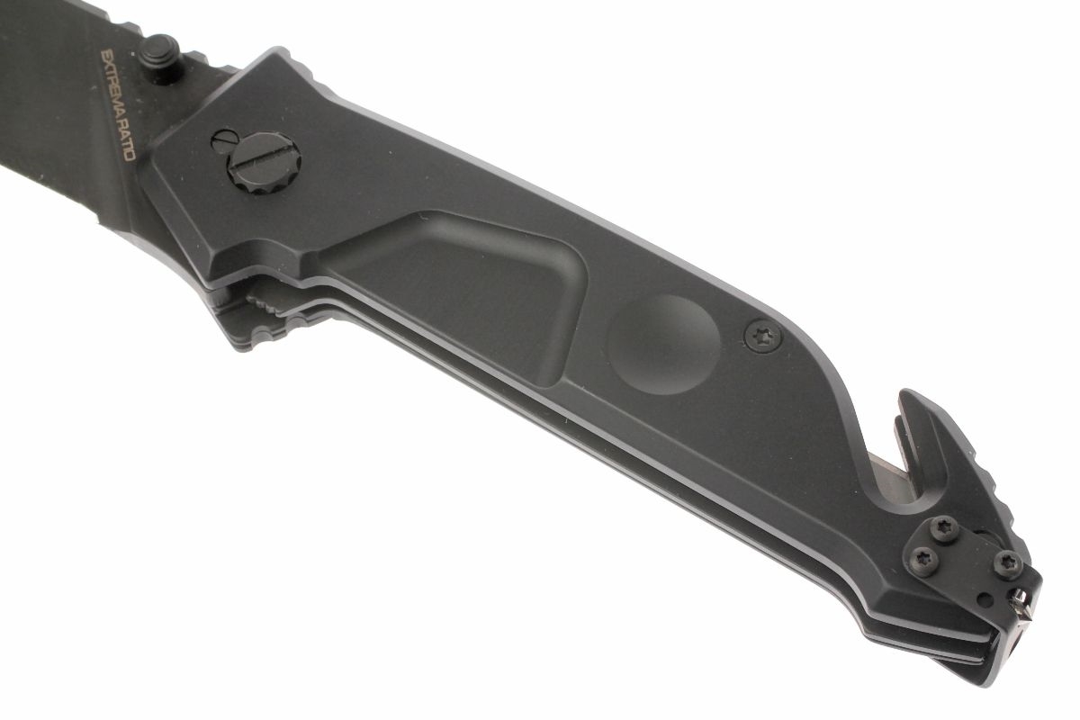 Складной нож Extrema Ratio MF1 Black With Belt Cutter, сталь N690, рукоять алюминий - фото 9