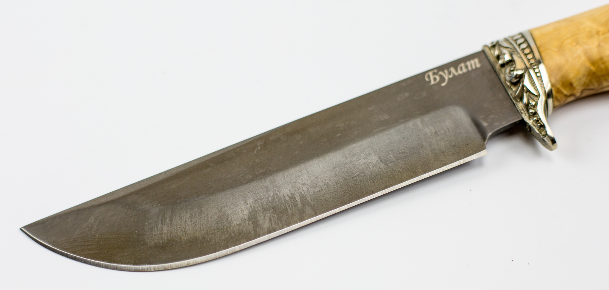 Нож Хищник-2, сталь булат, карельская береза от Ножиков