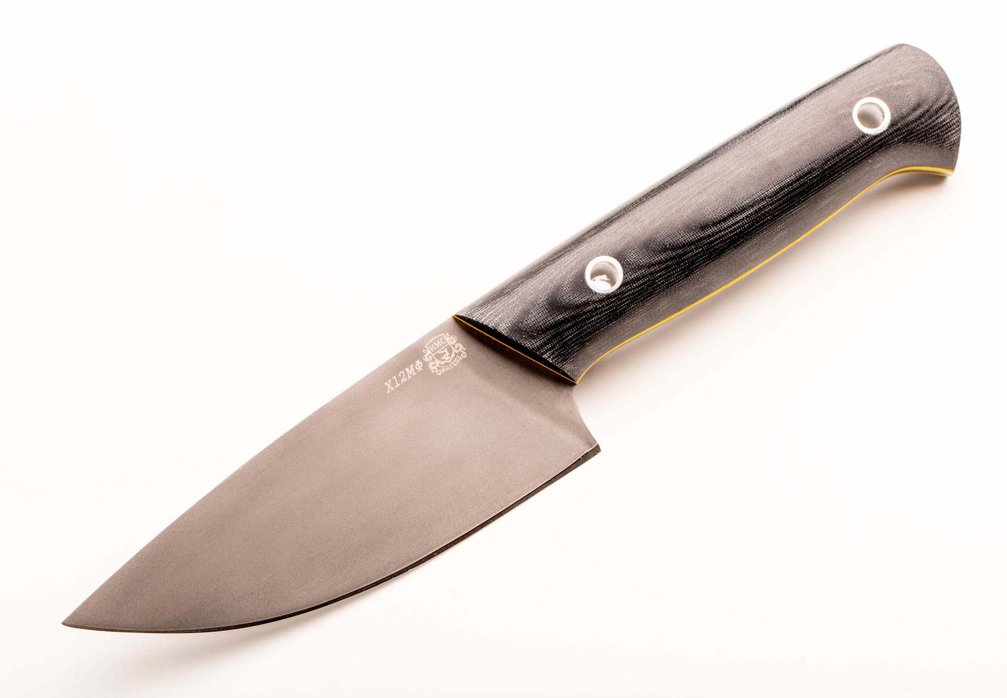 фото Нож цельнометаллический f3, сталь d2 мастерская сковородихина
