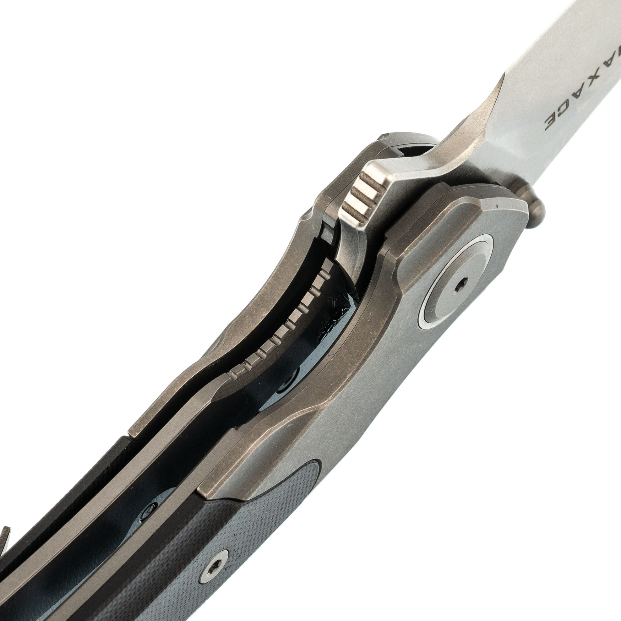 Складной нож Maxace Rock, сталь M390, рукоять Black G10 - фото 4
